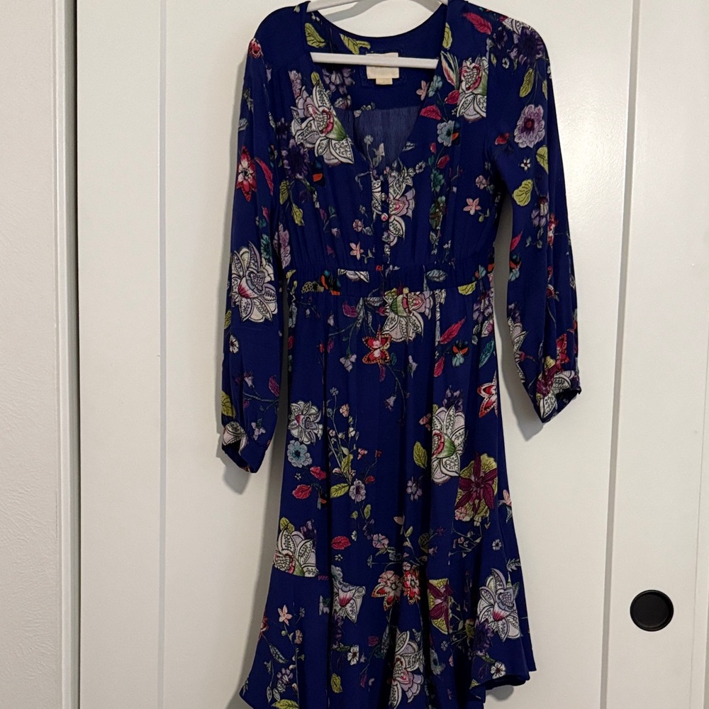 Maeve Navy Floral Long Sleeve Dress